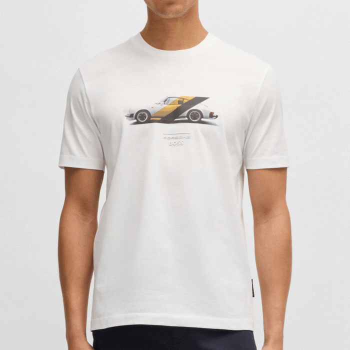 Camiseta BOSS - Regular fit Porsche x BOSS White