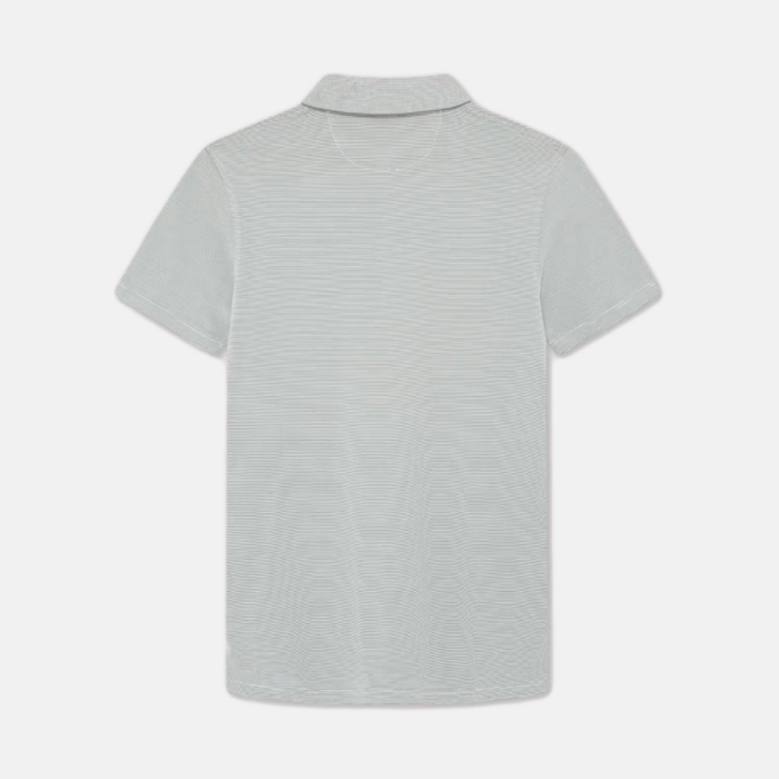 Camisa Hackett striped cotton polo shirt White / Grey - Imagen 4