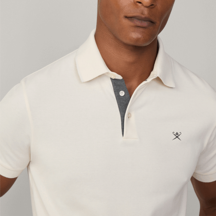 Camisa Hackett polo piqué fit tailored White - Imagen 2
