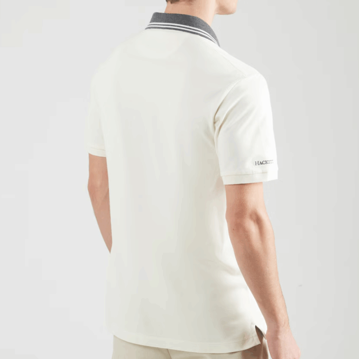 Camisa Hackett Polo Heritage de algodón - Off White - Imagen 3