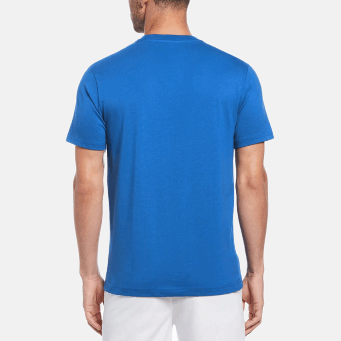 Camiseta Penguin Moda lisa algodon manga corta azul marino - Imagen 2