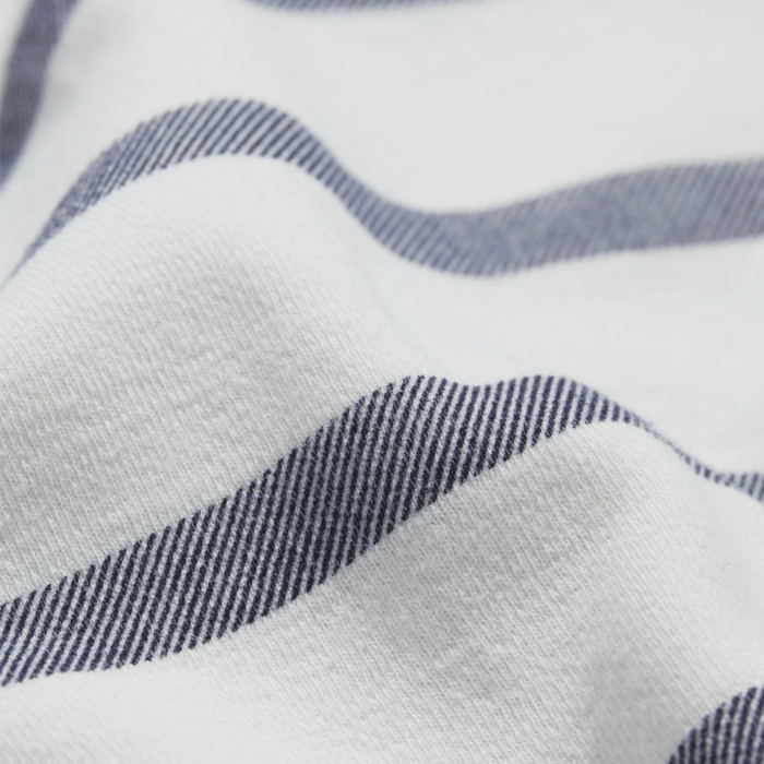 Sueter Vineyard Breton Stripe Saltwater Quarter-Zip Nautical Navy - Imagen 3