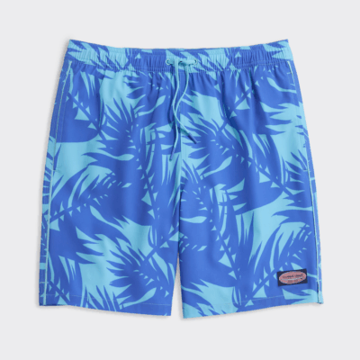 Calzoneta Vineyard 7 Inch Printed Chappy Swim Trunks Turqs