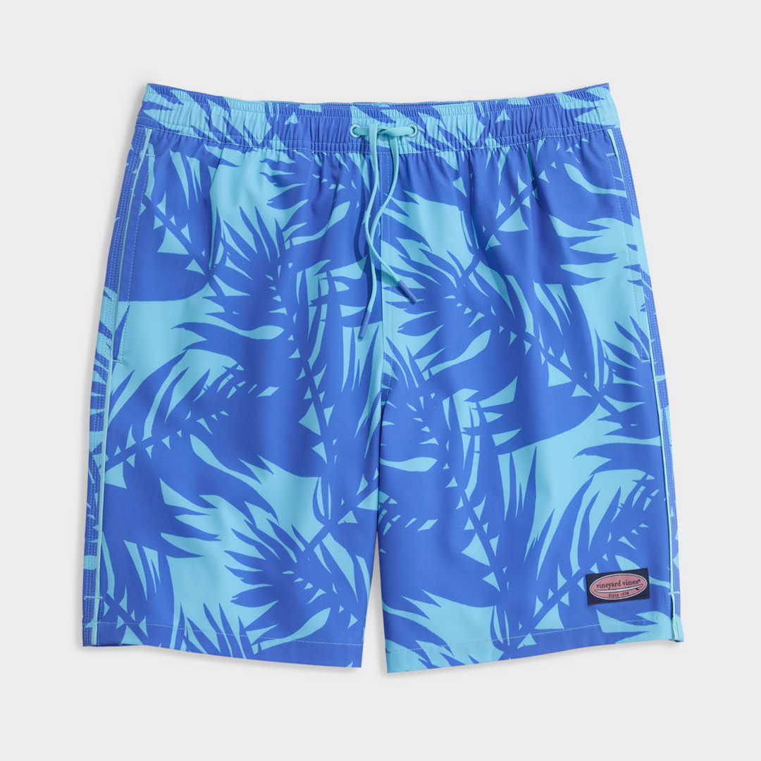 Calzoneta Vineyard 7 Inch Printed Chappy Swim Trunks Turqs