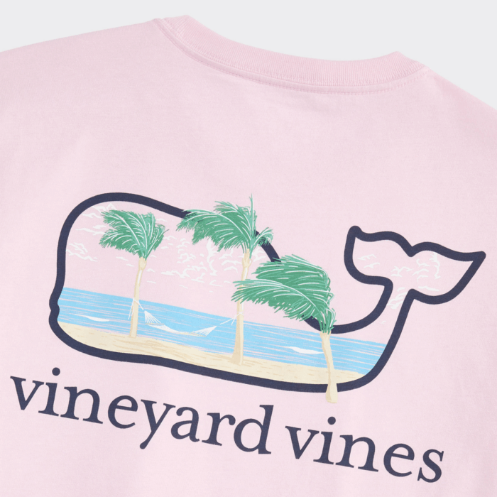 Camiseta Vineyard Breezy Hammock Whale Pocket Tee Flamingo - Imagen 2