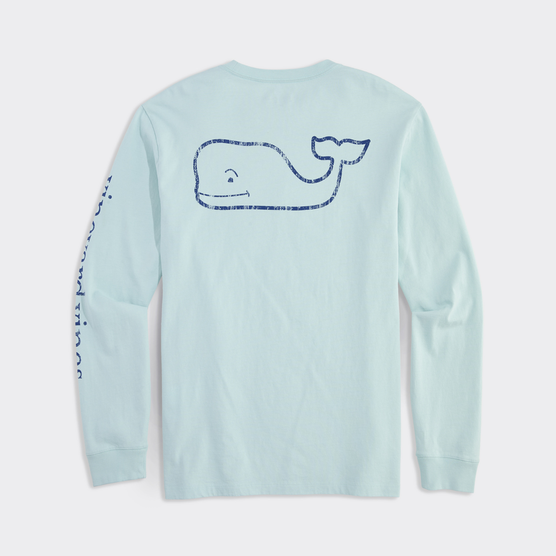 Camisa Vineyard Vintage Whale Long-Sleeve Pocket Tee