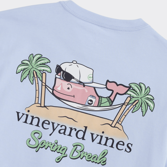 Camiseta Vineyard Spring Break Hammock Whale Pocket Tee Jake Blue - Imagen 2