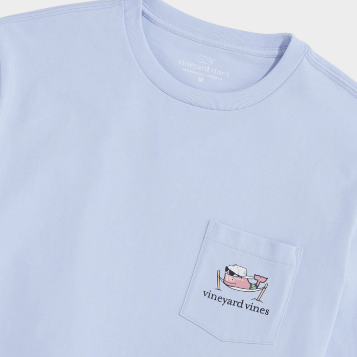 Camiseta Vineyard Spring Break Hammock Whale Pocket Tee Jake Blue - Imagen 4
