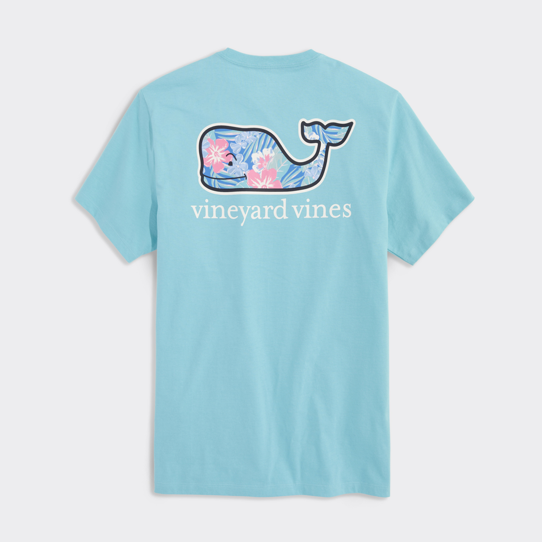 Camiseta Vineyard Vintage Chappy Floral Whale Pocket Tee