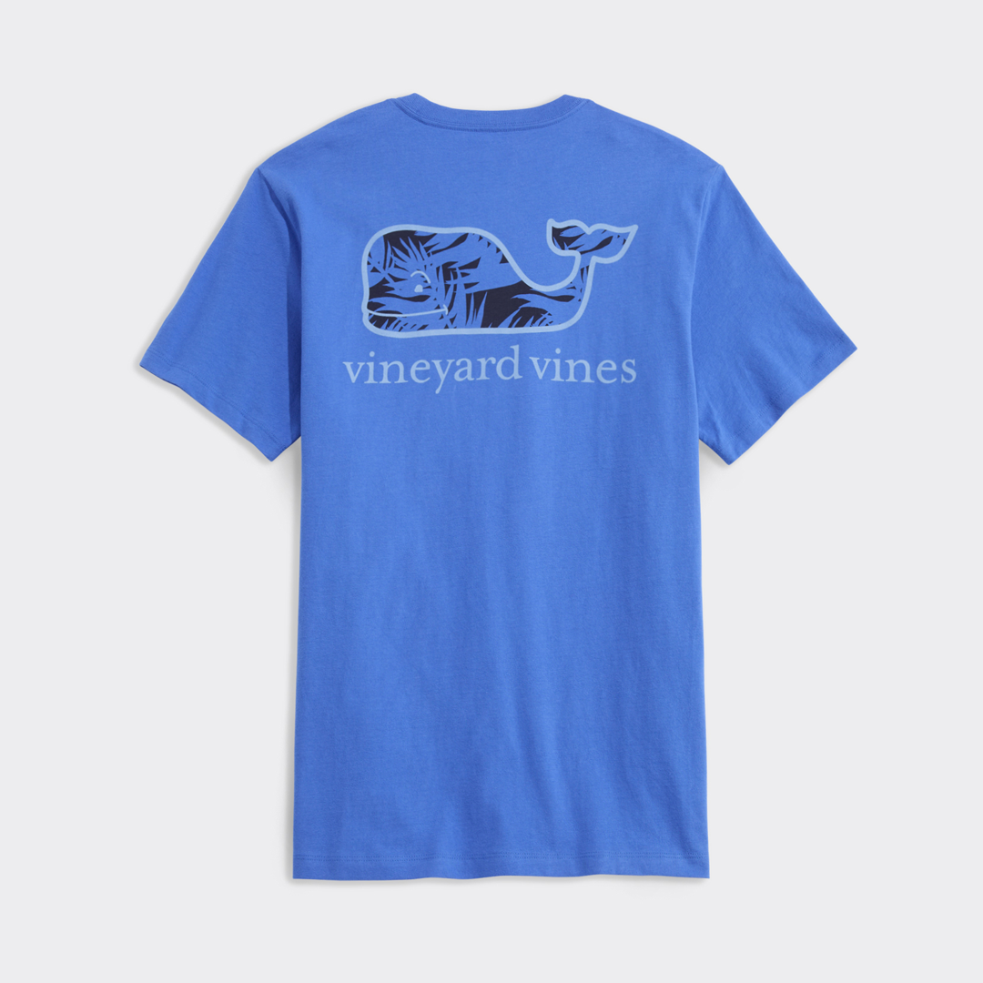 Camiseta Vineyard Breezy Palms Chappy Whale Pocket Tee Tide Blue