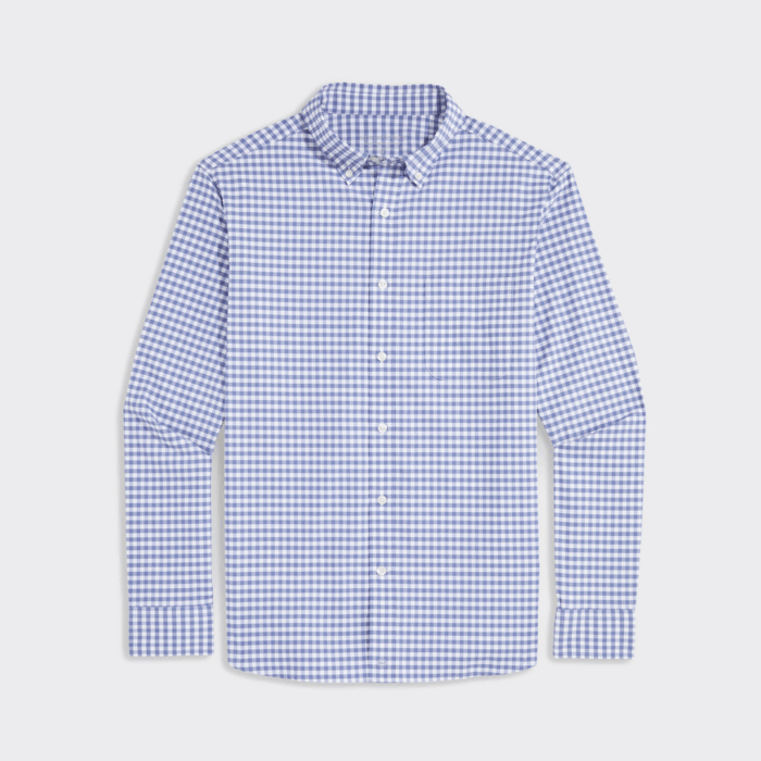 Camisa Vineyard Skysail Gingham Performance Cotton Shirt Blue - Imagen 3