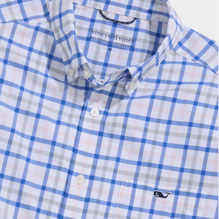 Camisa Wayward Tattersall Featherweight Performance Flamingo - Imagen 3