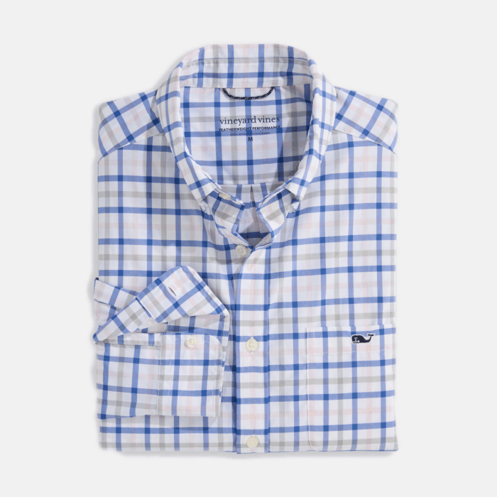 Camisa Wayward Tattersall Featherweight Performance Flamingo - Imagen 2