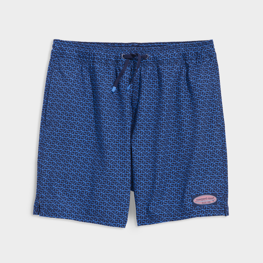 Calzoneta - Boys' Printed Chappy Swim Trunks NautNavy Puzzles