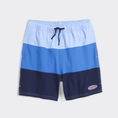 Calzoneta - Boys' Colorblock Chappy Swim Trunks Jake Blue