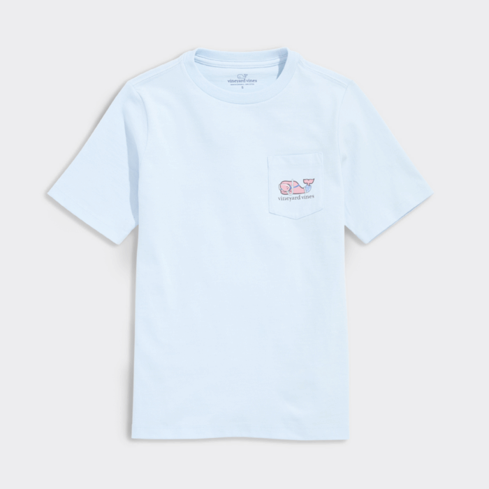 Camiseta M/C - Boys' Scuba Whale Short-Sleeve Pocket Tee Pale Sky - Imagen 3