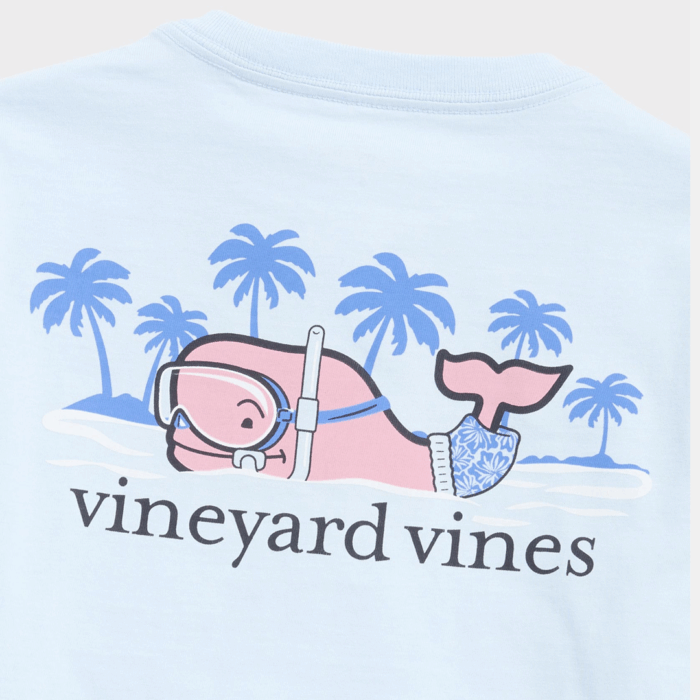 Camiseta M/C - Boys' Scuba Whale Short-Sleeve Pocket Tee Pale Sky - Imagen 2