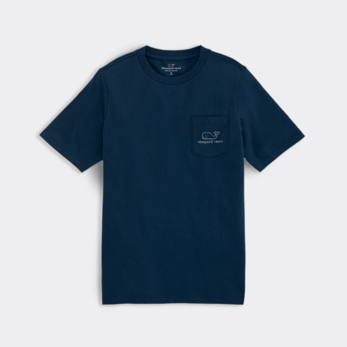 Camiseta M/C - Boys' Vintage Whale Short-Sleeve Pocket Tee Blue - Imagen 2