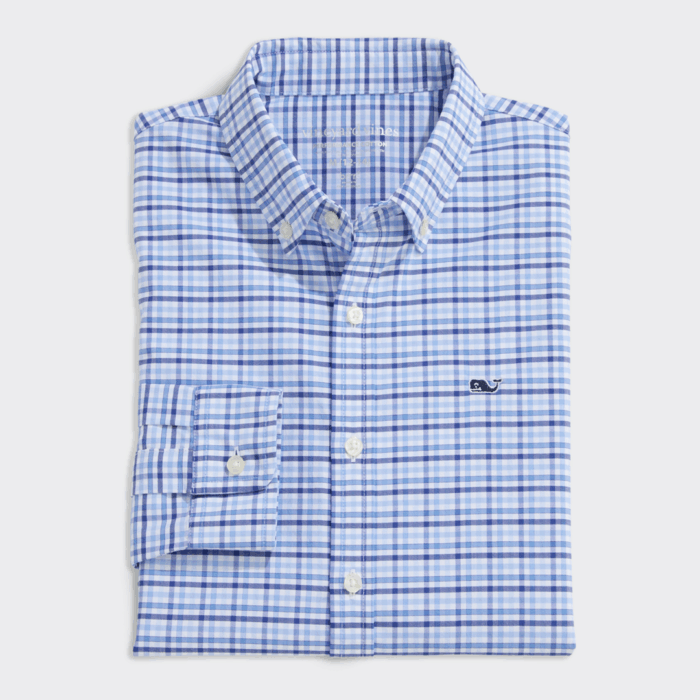 Camisa M/L - Boys' Kingston Tattersall Performance Cotton Shirt - Imagen 2