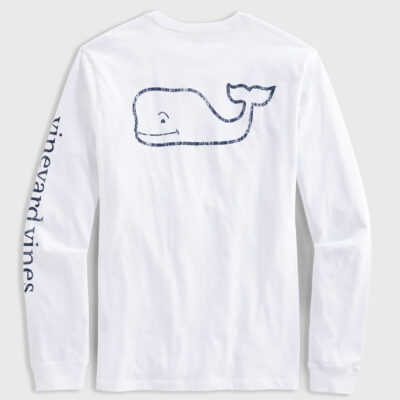 Camiseta C/R M/L - Vineyard Vines Mens - Vintage Whale LS Pocket Tee