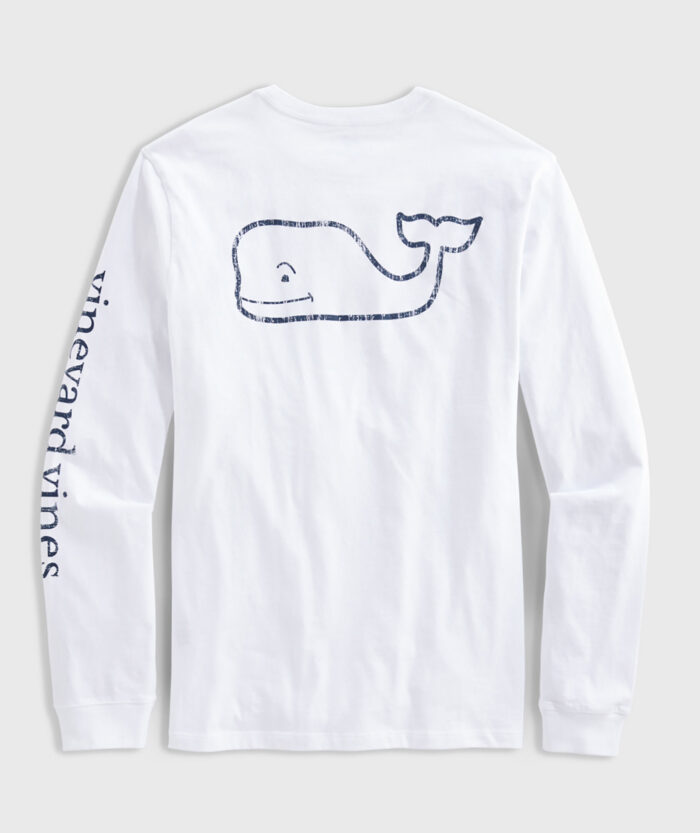 Camiseta C/R M/L - Vineyard Vines Mens - Vintage Whale LS Pocket Tee