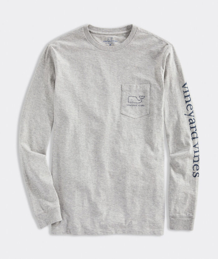Camiseta C/R - Vineyard Vines Mens - Vintage Whale LS Pocket Tee - Imagen 2