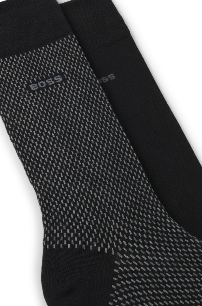 Two-pack of regular-length socks with logo details - Imagen 2