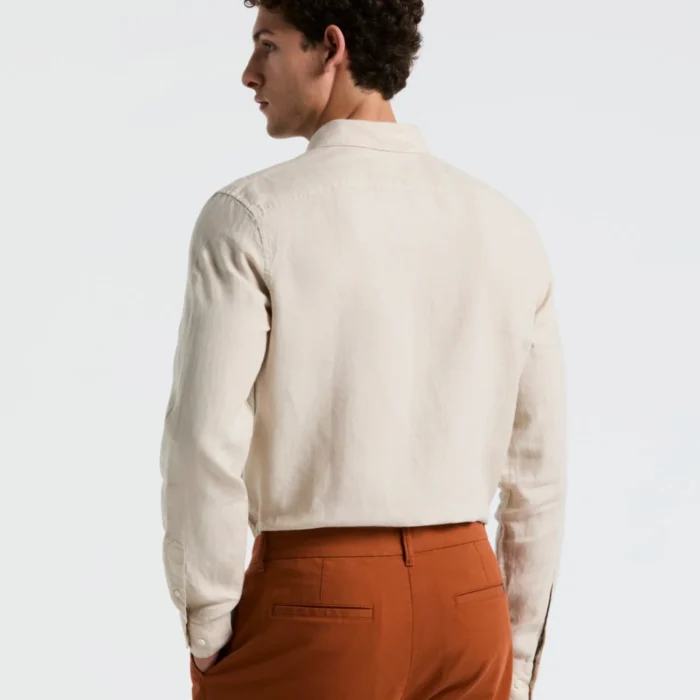 TOPS CAMISA LINO MODA MANGA LARGA - Imagen 4