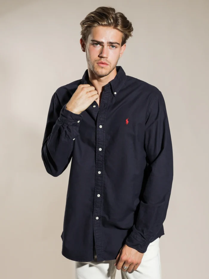 Camisa W/L - Polo - Cu Bd Poc Sp-Long Sleeve-Sport Shirt