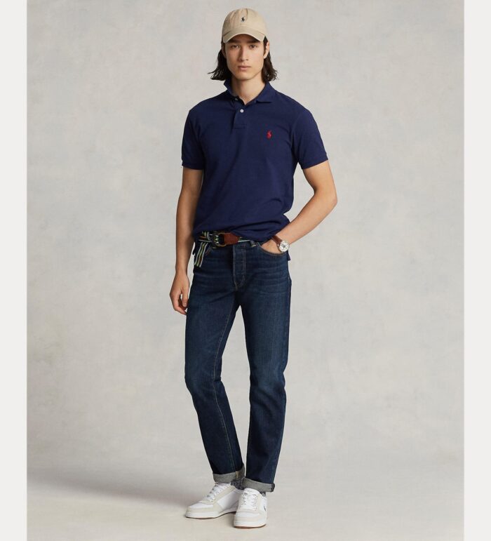 Camisa Sport - Polo - Sskccmslm1-Short Sleeve-Knit (Newport Navy/Polo Black)