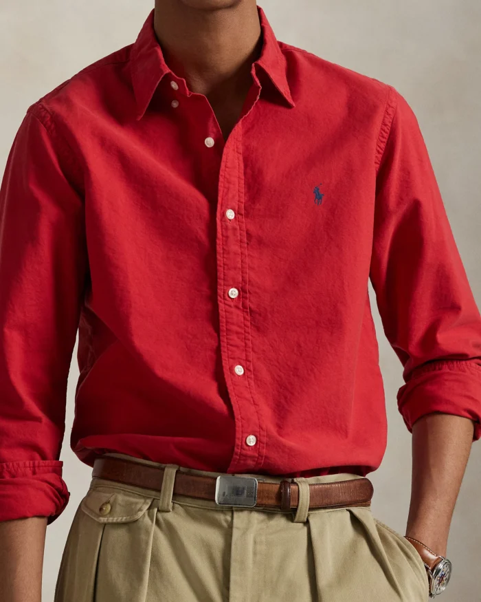 CAMISA MANGA LARGA -SPORT SHIRT (New Brick/Active Royal/New Forrest/Chocolate Mousse) - Imagen 2