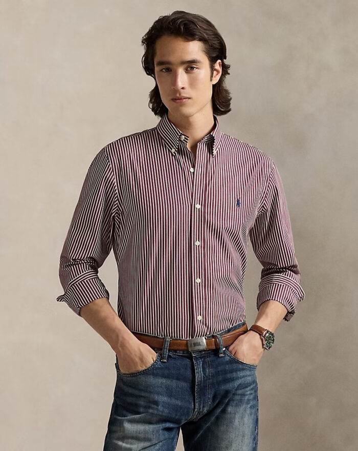 CAMISA MANGA LARGA – CUBDPPCS-SPORT SHIRT (Austin Blue/ New Forrest/Classic Wine) - Imagen 5