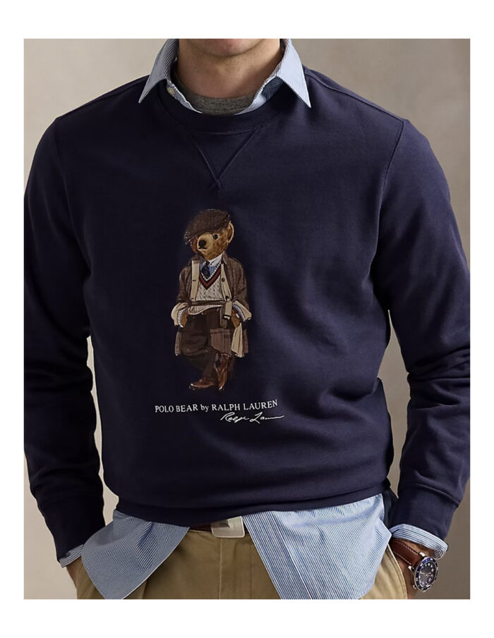 SUDADERA - LSCNM4-LONG SLEEVE-SWEATSHIRT FA25 FADED BLUE HRTG BEAR