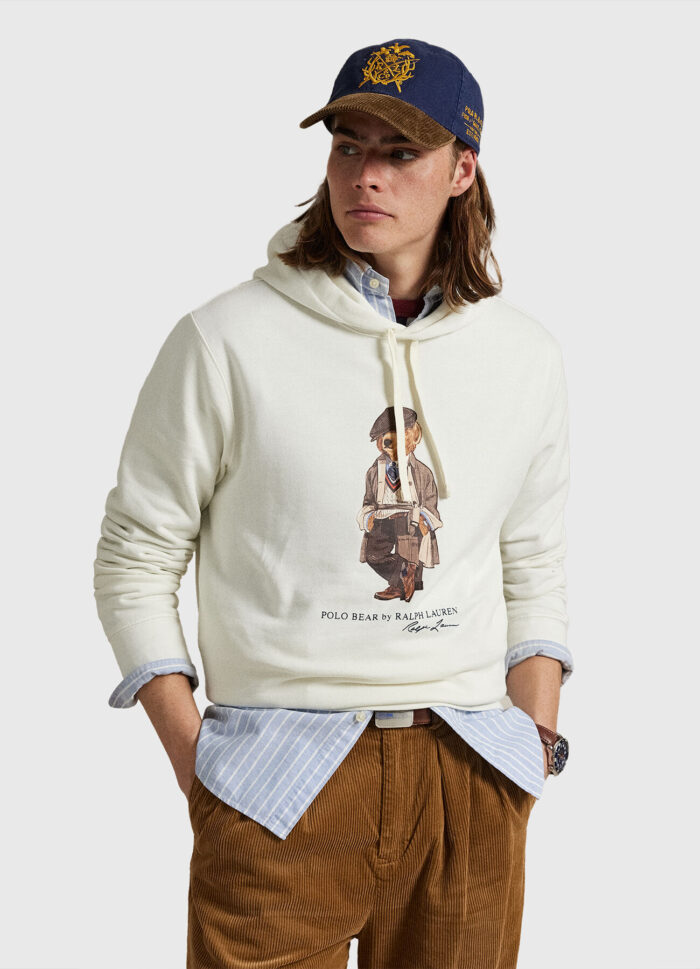 SUDADERA - LSPOHOODM6-LONG SLEEVE-SWEATSHIRT FA25 DECKWASH WHITE HRTG BEAR - Imagen 2