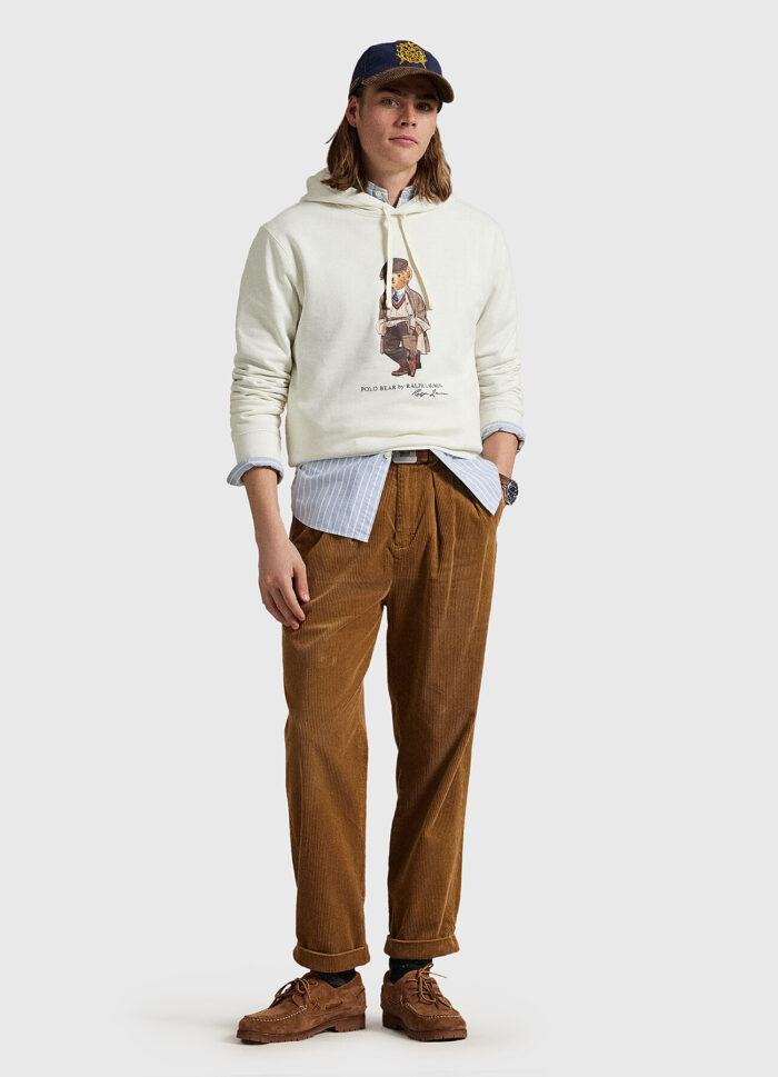 SUDADERA - LSPOHOODM6-LONG SLEEVE-SWEATSHIRT FA25 DECKWASH WHITE HRTG BEAR - Imagen 3