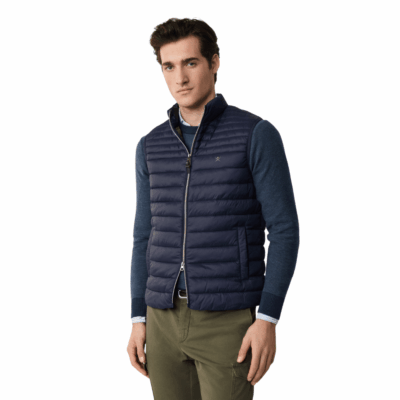 Ultra lightweight gilet (Midnight Blue/Cargo Green)