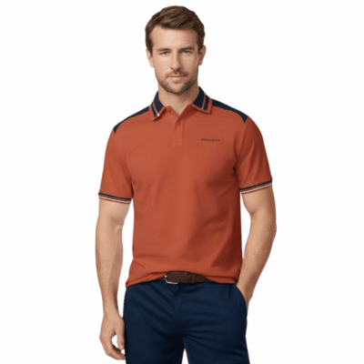 Classic fit short sleeve color block