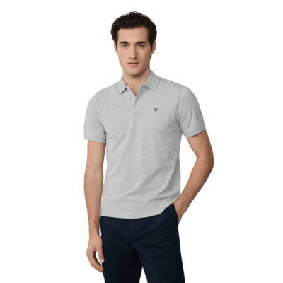 Slim fit short sleeve pique polo