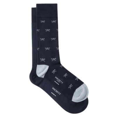 Two pack icon socks (Ink blue, Granite Grey)