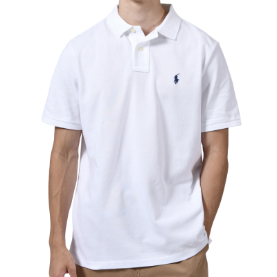 Camisa sport – polo short sleeve-knit white