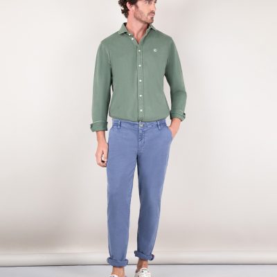 Pantalon casual el ganso azul medio