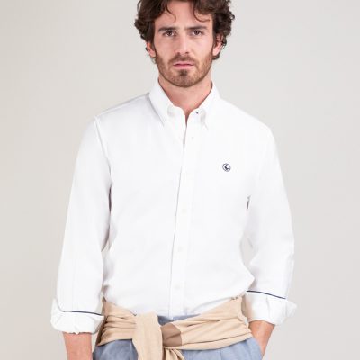 Camisa manga larga el ganso blanco