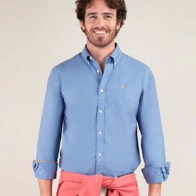 Camisa manga larga el ganso azul