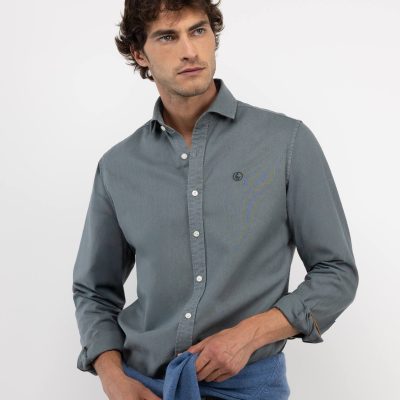 Camisa manga larga el ganso verde