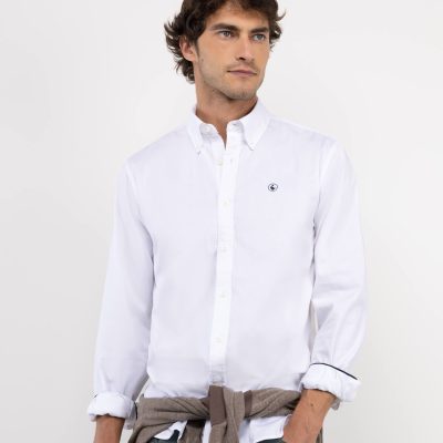 Camisa manga larga el ganso blanca